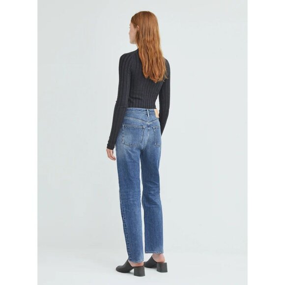 Acne Studios Log Mid Blue Jeans Size 26 Loose Fitting - Picture 2 of 9